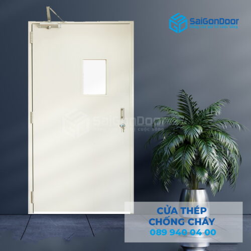 Cửa Thép Chống Cháy P1G1 kinh Chống Cháy 2-SGD